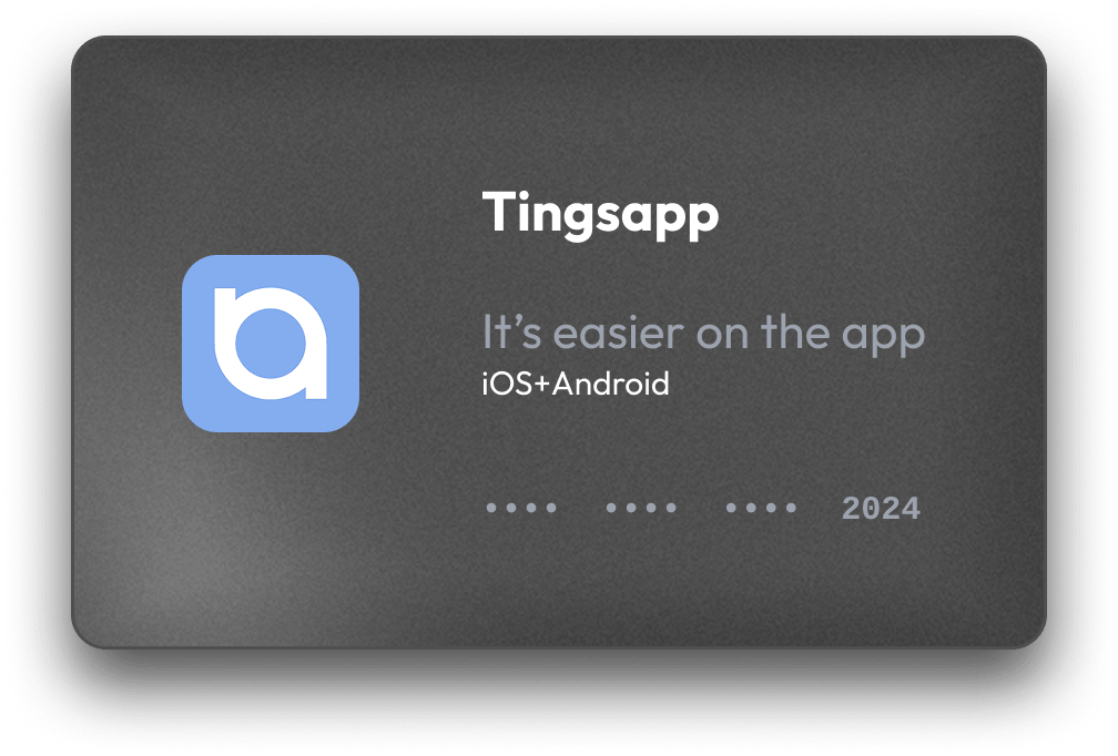 Tingsapp card